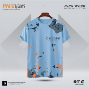 Style Meets Comfort Sports T-Shirt (SKY)